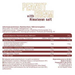 Peanut Cream Hymalayan Salt 1000 гр | Allnutrition