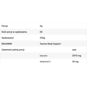 Taurine 250 гр | Allnutrition