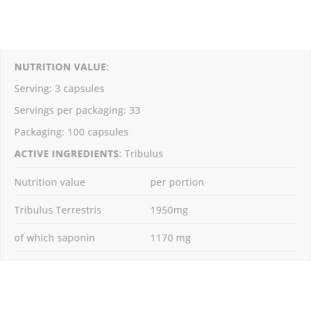 Tribulus Testosterone Booster 100 капсули | Allnutrition