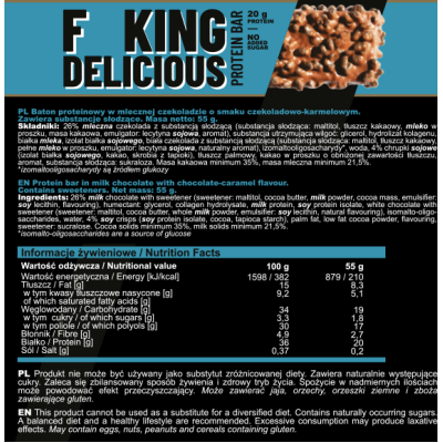 F**King Delicious Protein Bar 55 гр | Allnutrition