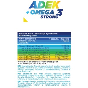 ADEK + Omega 3 Strong 90 капсули | Allnutrition