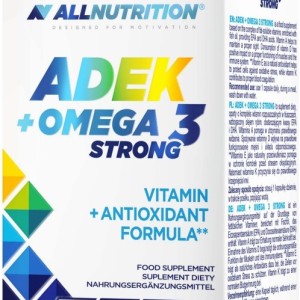 ADEK + Omega 3 Strong 90 капсули | Allnutrition ADEK + Omega 3 Strong 90 капсули | Allnutrition