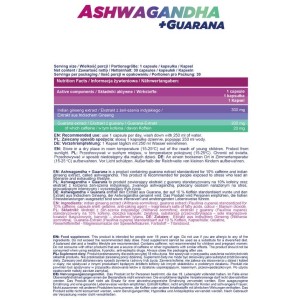 Ashwagandha + Guarana 30 капсули | Allnutrition