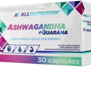 Ashwagandha + Guarana 30 капсули | Allnutrition Ashwagandha + Guarana 30 капсули | Allnutrition