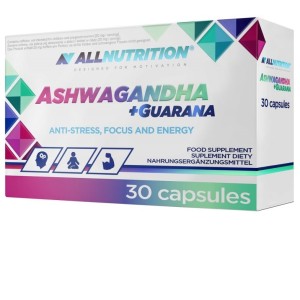 Ashwagandha + Guarana 30 капсули | Allnutrition
