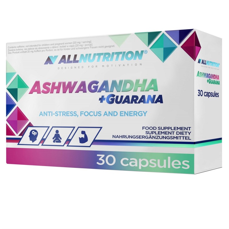 Allnutrition Ashwagandha + Guarana - Ашваганда + Гуарана 30 caps