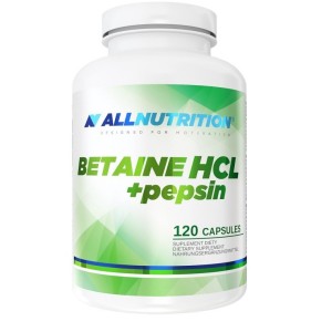 Betaine HCL + Pepsin 120 капсули | Allnutrition Betaine HCL + Pepsin 120 капсули | Allnutrition