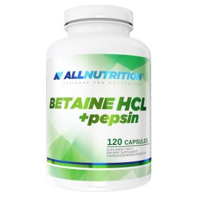 Betaine HCL + Pepsin 120 капсули | Allnutrition Betaine HCL + Pepsin 120 капсули | Allnutrition