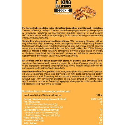 F**King Delicious Cookie Chocolate Peanut 150 гр | Allnutrition