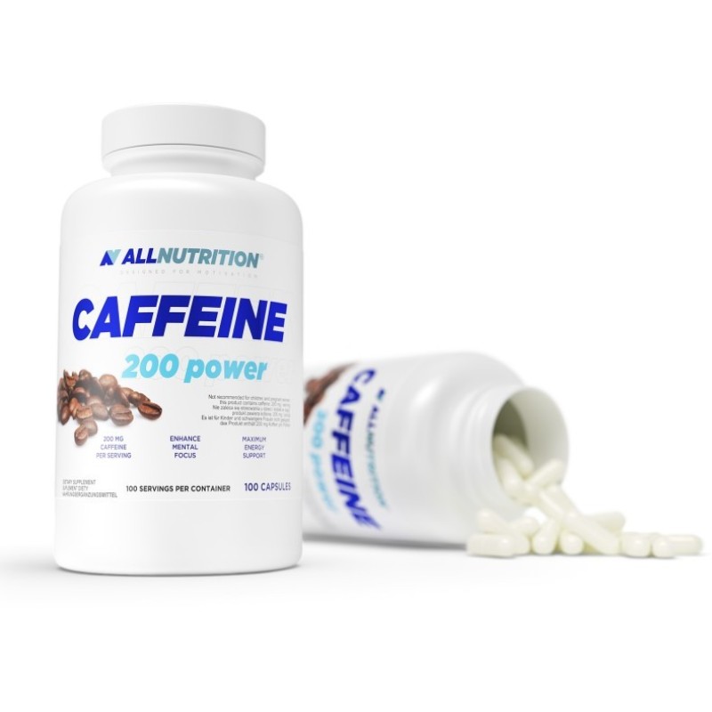 Caffeine 200 Power 100 капсули | Allnutrition Caffeine 200 Power 100 капсули | Allnutrition