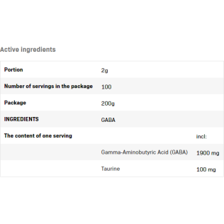 GABA Powder 200 гр | Allnutrition