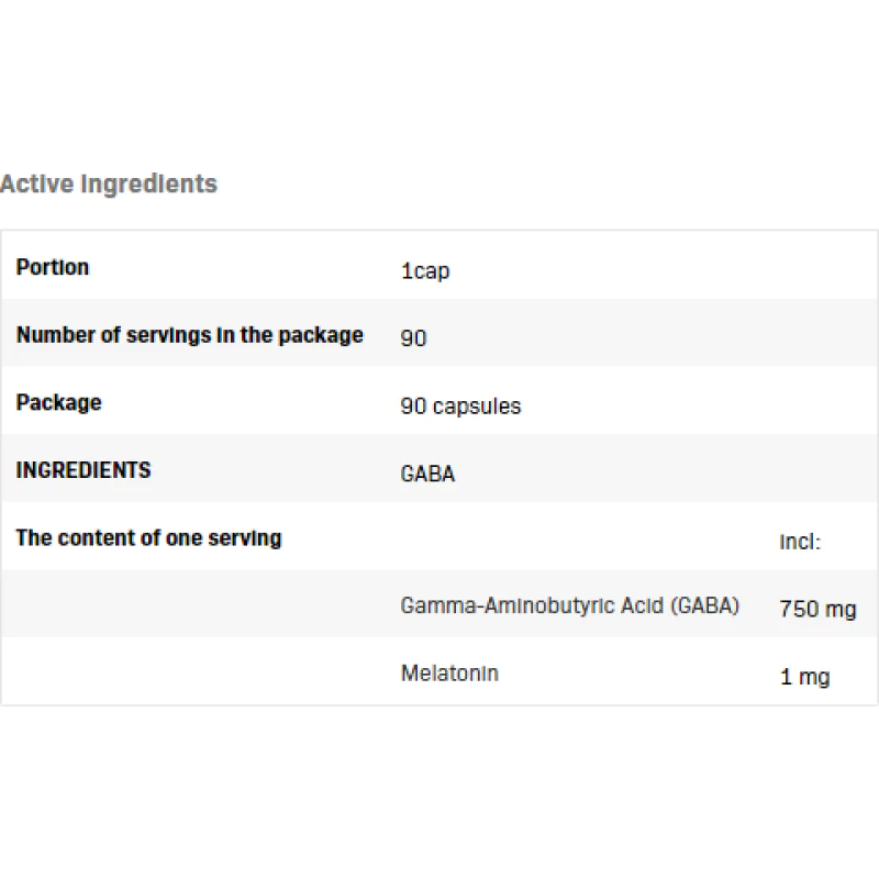GABA + Melatonin 90 капсули | Allnutrition GABA + Melatonin 90 капсули | Allnutrition