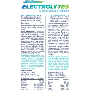 Electrolytes 20 разтворими таблетки | Allnutrition
