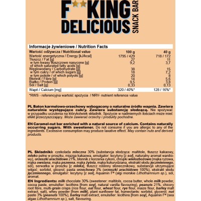 F**King Delicious Snack Bar 40 гр | Allnutrition