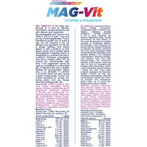 Mag-Vit 20 разтворими таблетки | Allnutrition
