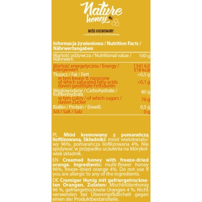 Nature Honey With Orange 400 гр | Allnutrition