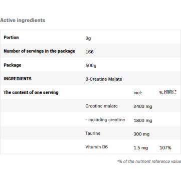 3-Creatine Malate Powder 250 гр | Allnutrition