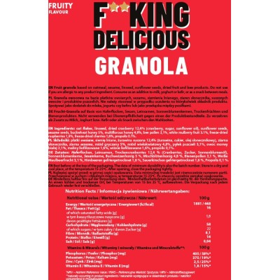 F**King Delicious Granola 300 гр | Allnutrition