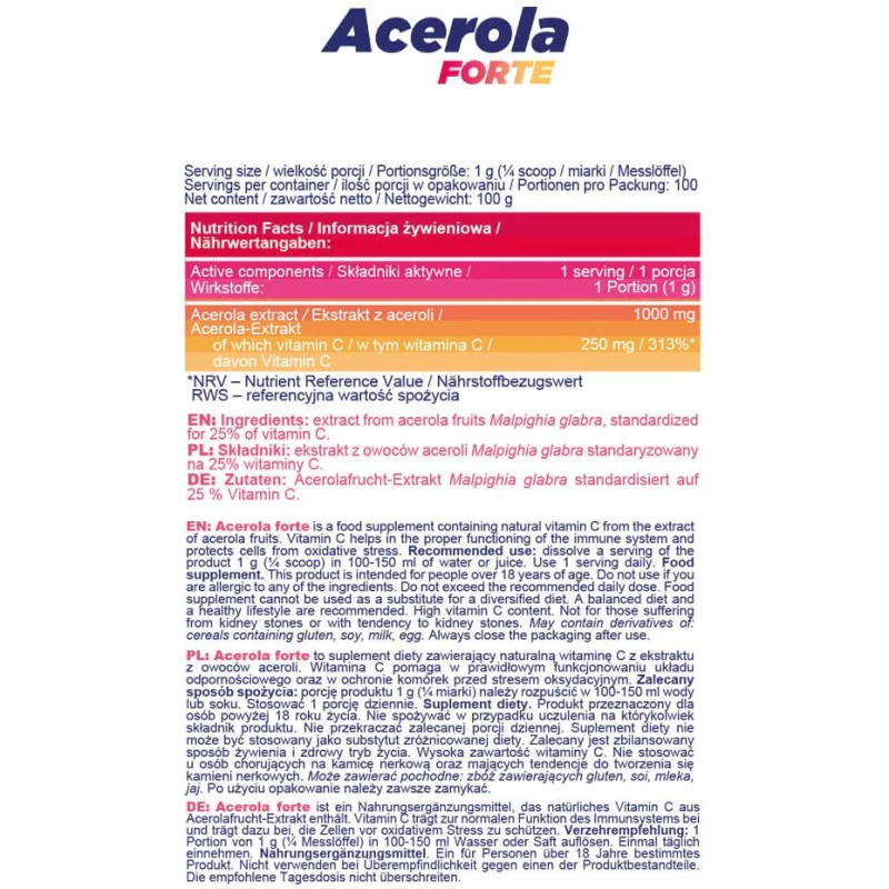 Acerola Forte 100 гр | Allnutrition Acerola Forte 100 гр | Allnutrition