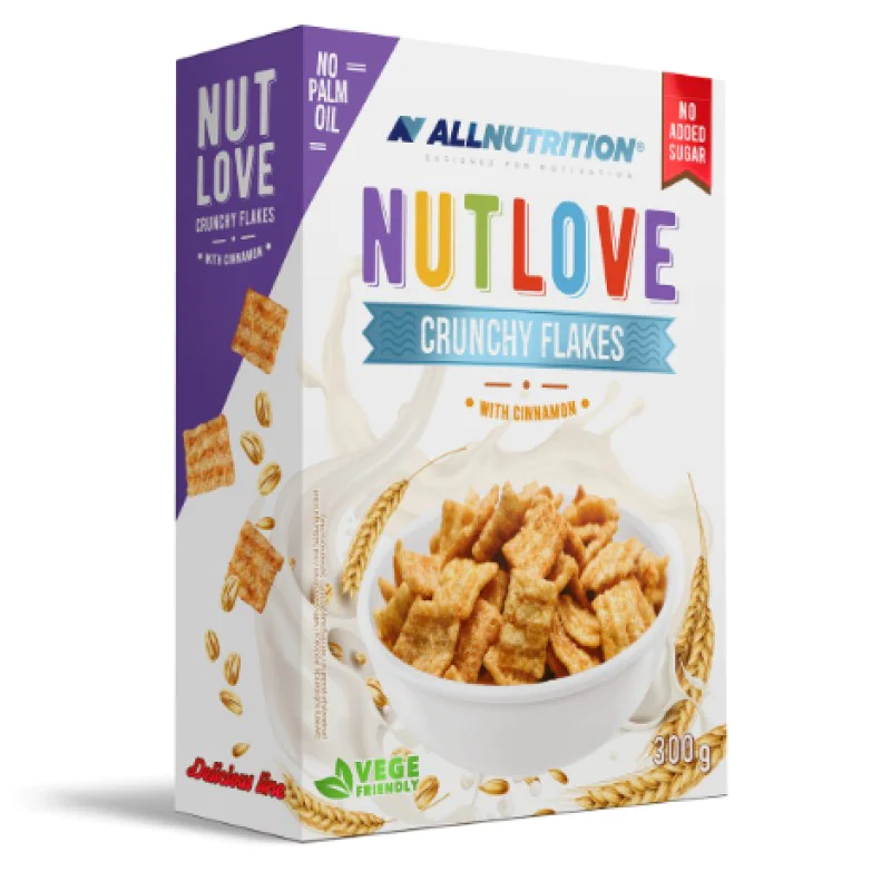 NutLove Crunchy Flakes with Cinnamon 300 гр | Allnutrition NutLove Crunchy Flakes with Cinnamon 300 гр | Allnutrition
