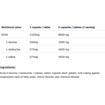 BCAA 1100 2:1:1 300 капсули | Allnutrition