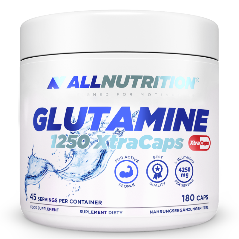 Allnutrition Glutamine 1250 XtraCaps - Глутамин 180 caps