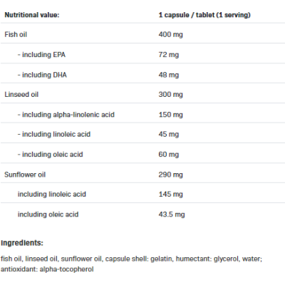 Omega 3-6-9 Strong 90 капсули | Allnutrition