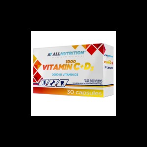 Vitamin C 1000 + D3 30 капсули | Allnutrition