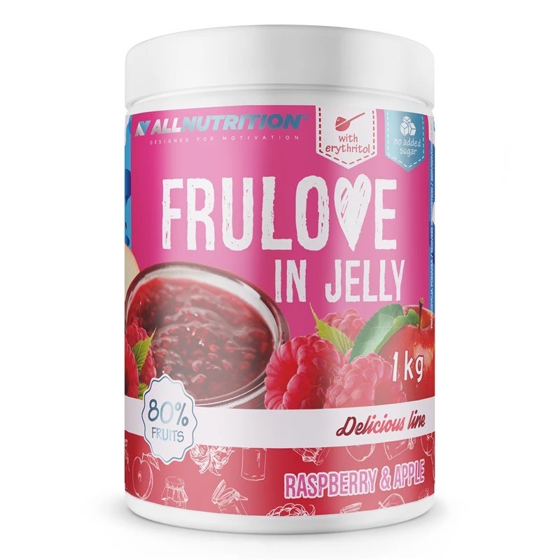 Allnutrition FruLove - Raspberry & Apple - Диетичен Конфитюр Малина и Ябълка 1 kg