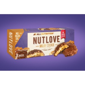 NutLove Cookie Milk Chocolate Caramel Peanut 130 гр | Allnutrition