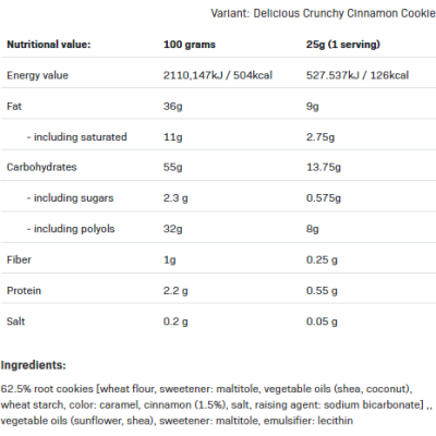 NutLove Cookie Crunch Cinnamon 500 гр | Allnutrition NutLove Cookie Crunch Cinnamon 500 гр | Allnutrition