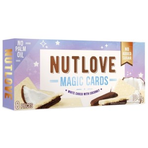 NutLove Magic Cards White Choco Coconut 104 гр | Allnutrition NutLove Magic Cards White Choco Coconut 104 гр | Allnutrition