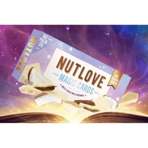 NutLove Magic Cards White Choco Coconut 104 гр | Allnutrition NutLove Magic Cards White Choco Coconut 104 гр | Allnutrition