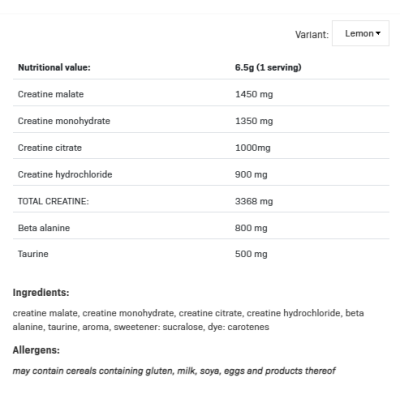 CRE4 - Неовкусен 390 гр | AllNutrition