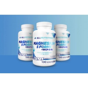 Magnesium 5 Forms + B6 100 капсули | Allnutrition