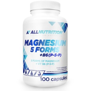 Magnesium 5 Forms + B6 100 капсули | Allnutrition