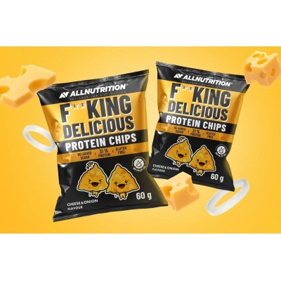 F**King Delicious Protein Chips Cheese and Onion 60 гр | Allnutrition