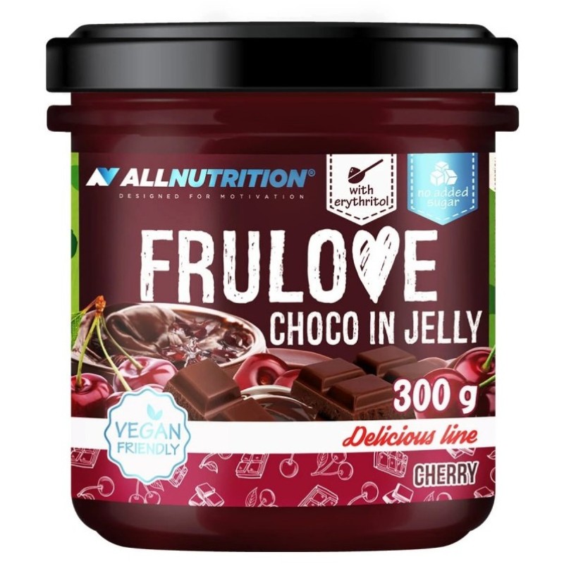FruLove Choco In Jelly Cherry 300 гр | Allnutrition FruLove Choco In Jelly Cherry 300 гр | Allnutrition