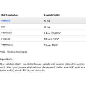 Iron SR 120 капсули | Allnutrition