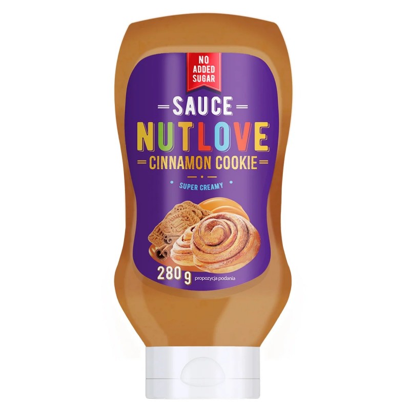 Allnutrition NutLove Sauce - Cinnamon Cookie Super Creamy - Диетичен Сироп Канела 280 g