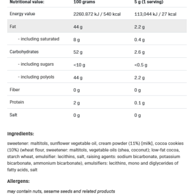 NutLove Sauce Crispy Cookie 280 гр | Allnutrition