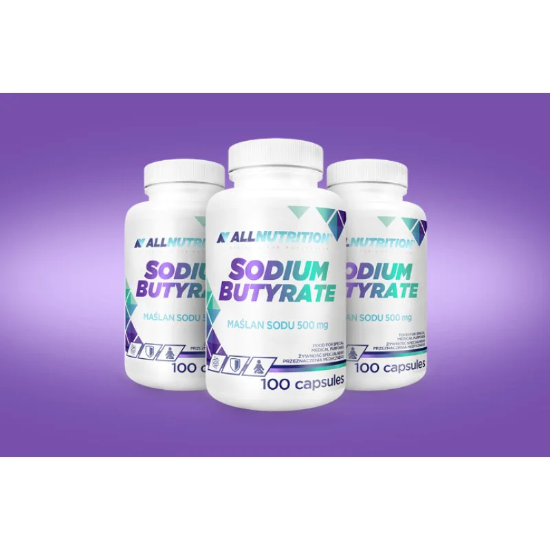 Allnutrition Sodium Butyrate 500 mg - Натриев Бутират 100 caps Allnutrition Sodium Butyrate 500 mg - Натриев Бутират 100 caps