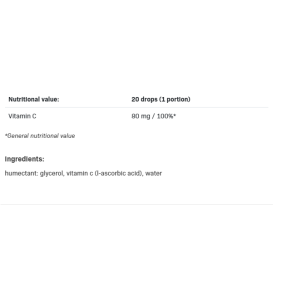 Vitamin C Drops 30 мл | AllNutrition Vitamin C Drops 30 мл | AllNutrition