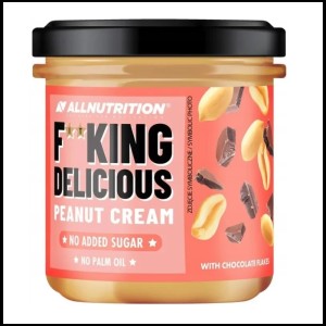 F**king Delicious Peanut Cream White Chocolate Flakes 350 гр | AllNutrition