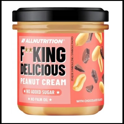 F**king Delicious Peanut Cream White Chocolate Flakes 350 гр | AllNutrition