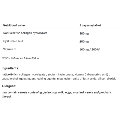Hyaluronic Acid Forte 100 капсули | AllNutrition