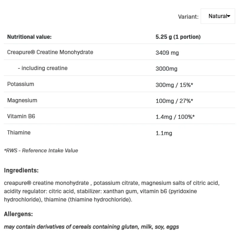 CRE1 Creapure 315 гр | AllNutrition CRE1 Creapure 315 гр | AllNutrition