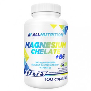 Magnesium Chelate + B6 100 капсули | Allnutrition