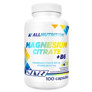 Magnesium Citrate + B6 100 капсули | Allnutrition