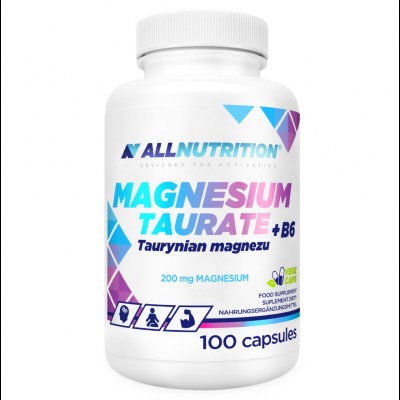 Magnesium Taurate + B6 100 капсули | Allnutrition